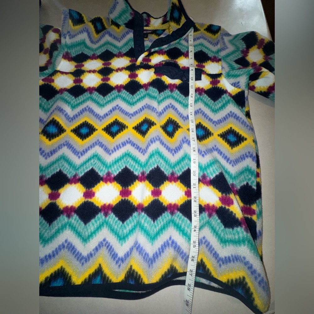 Patagonia Vintage Synchilla Fleece Snap-T Women’s XL Timber Twist Aztec Pullover - Picture 7 of 7
